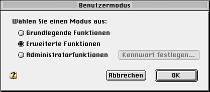 Benutzermodus